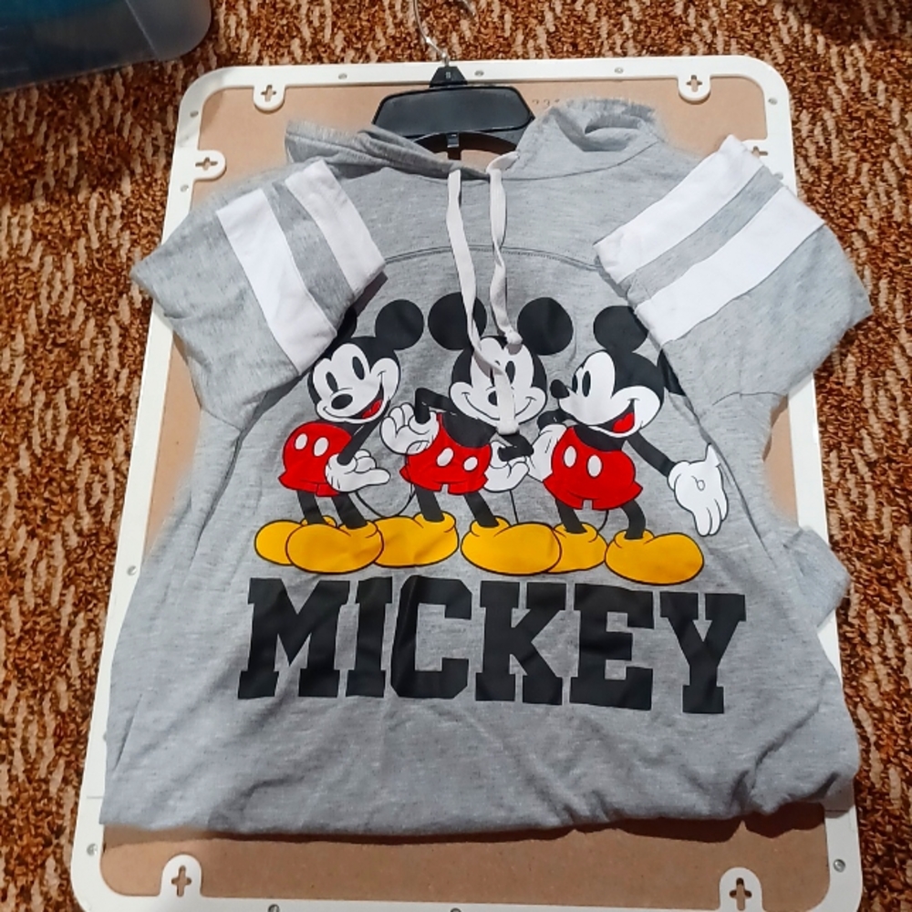 Hooded Short-sleeved Mickey Mouse T-Shirt